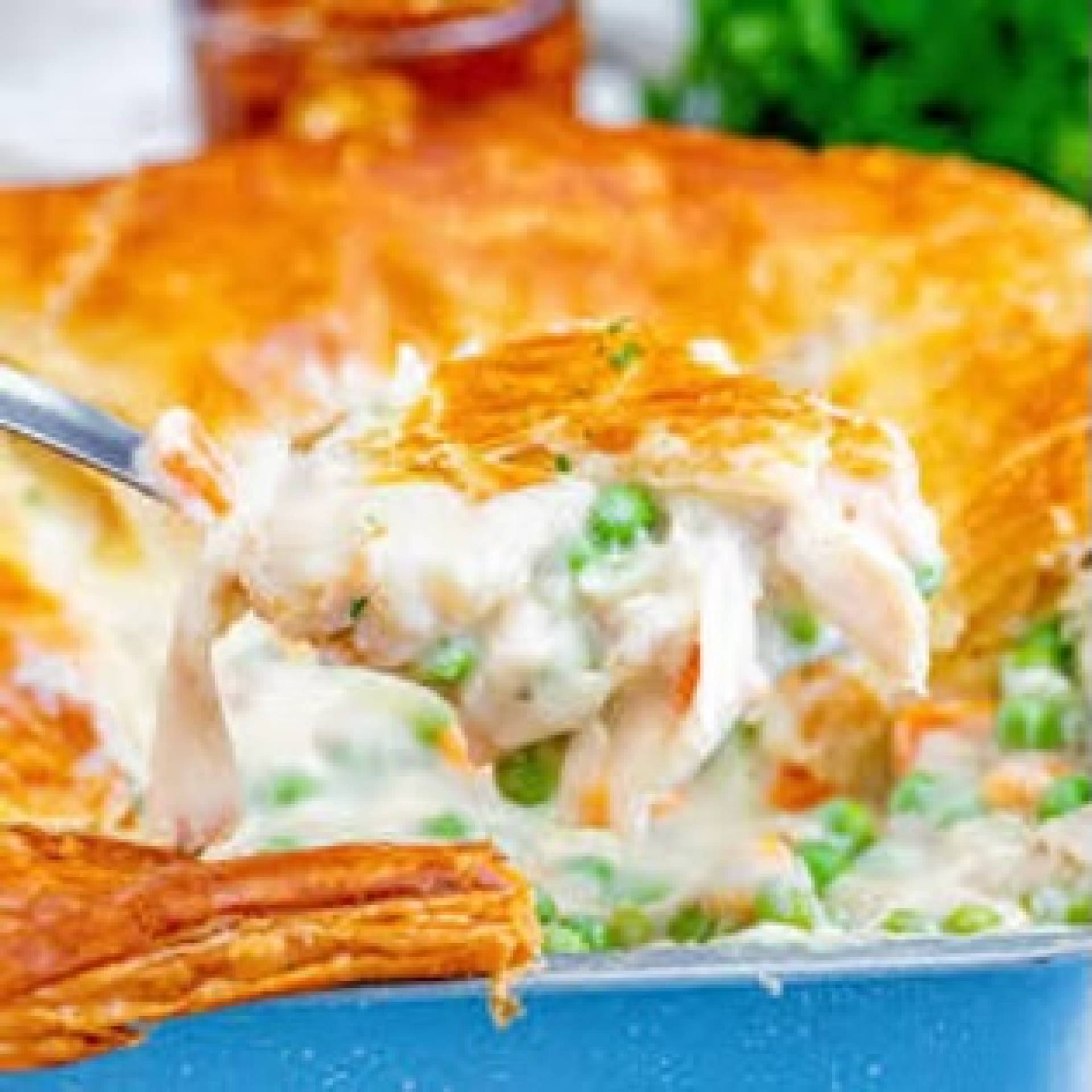 Individual Casserole Serving: Spring Chicken Puff Pastry Pot Pie