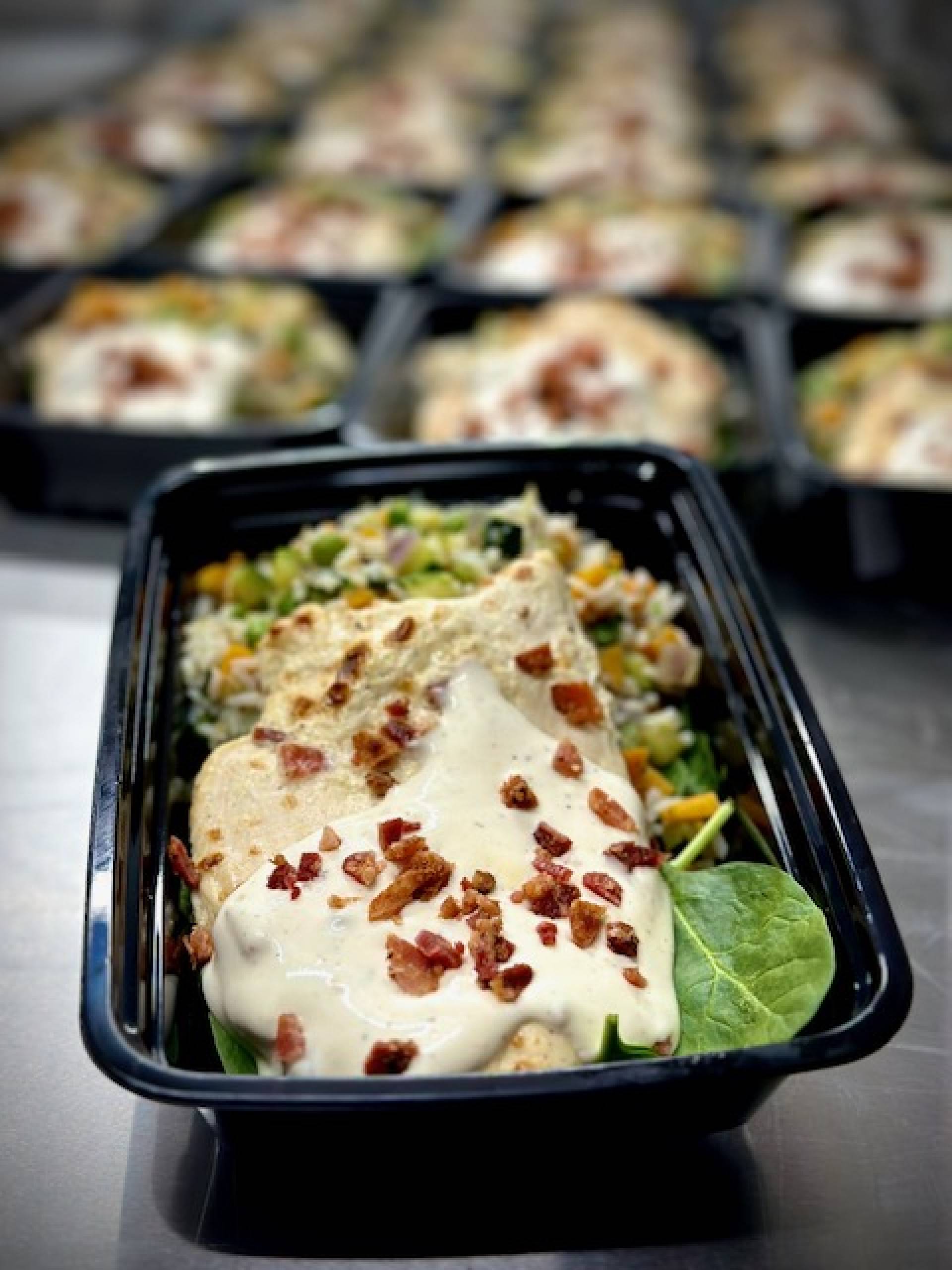 Bacon Ranch Chicken with Vegetable Rice Pilaf