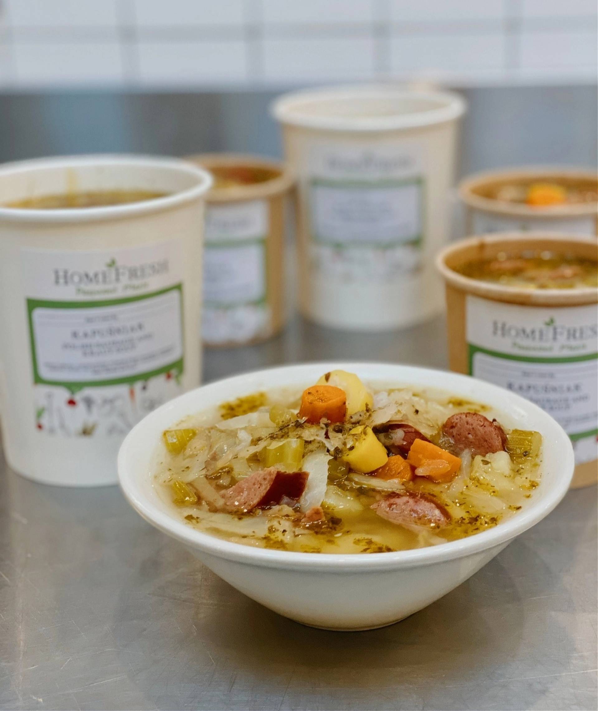 Kapusniak - Polish Sausage and Kraut Soup