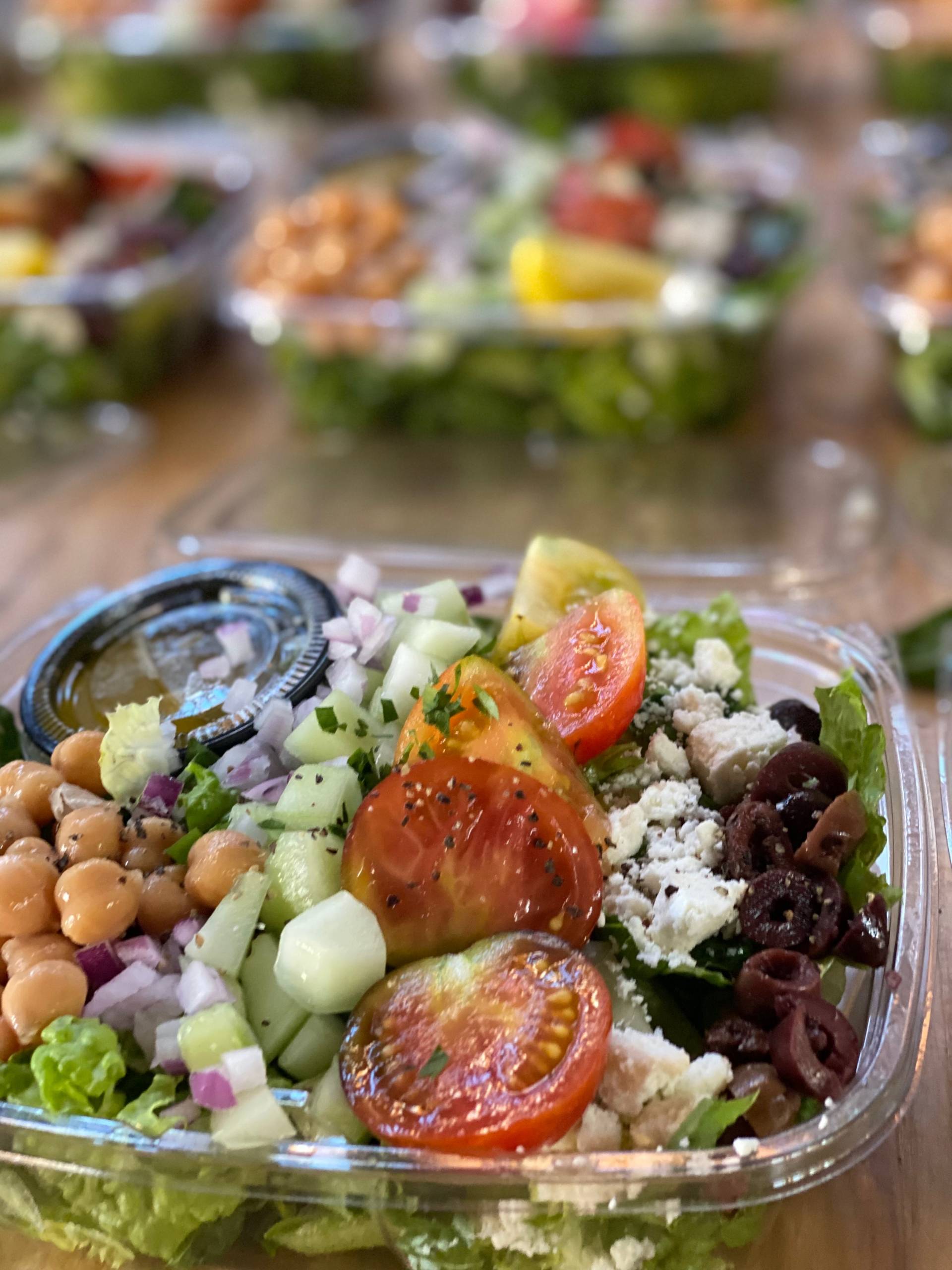 Mediterranean Chopped Salad with Chicken