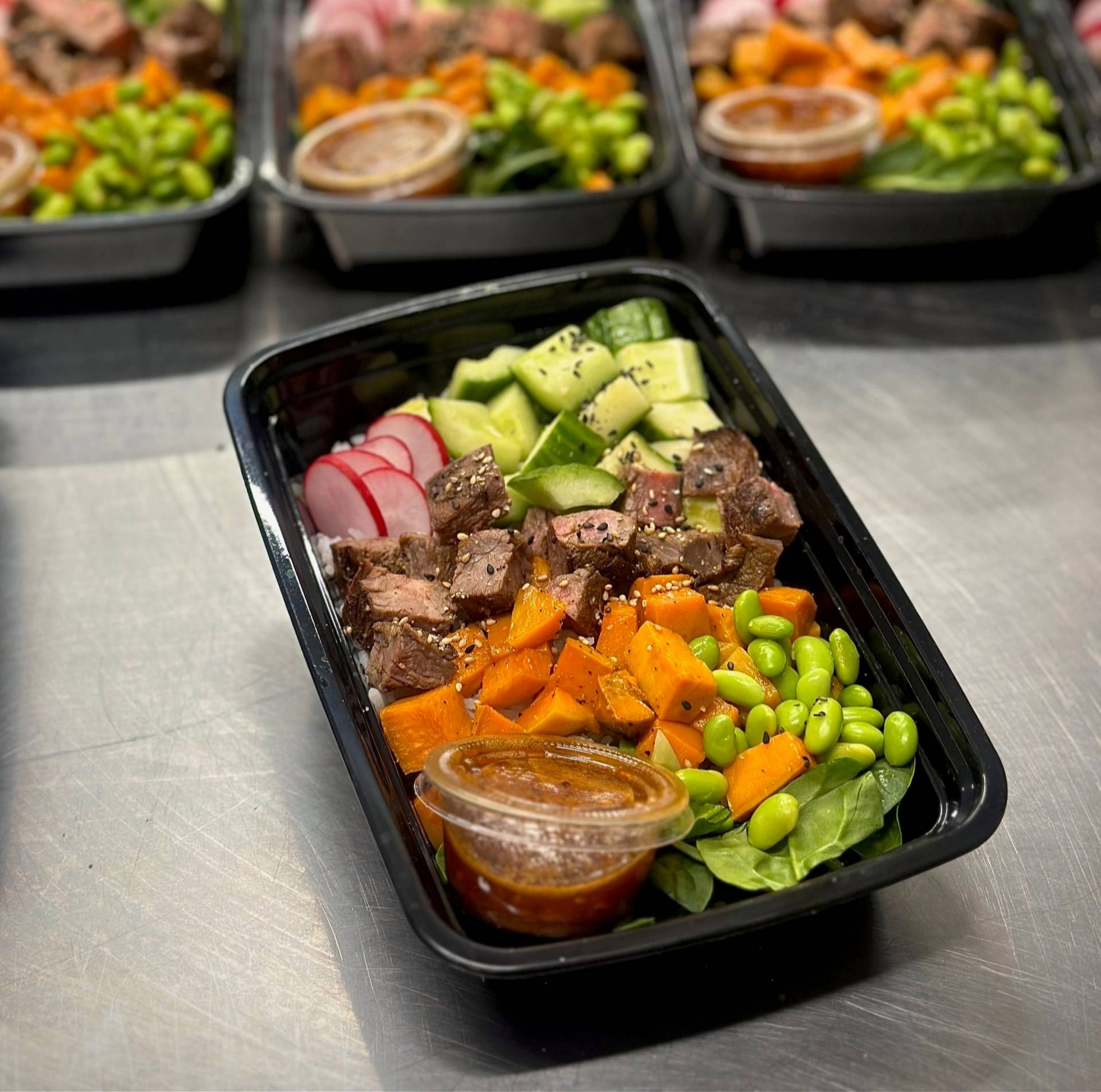 Grilled Steak Poke Bowl